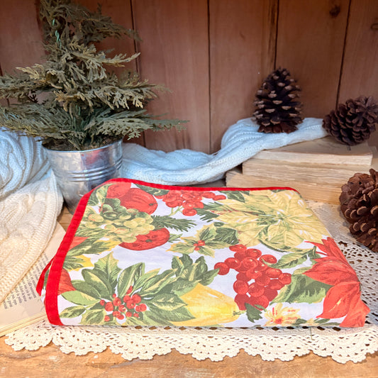 Nappe festive - poinsettia