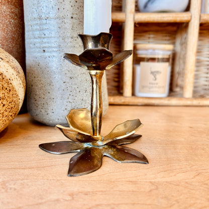 Brass candle holder