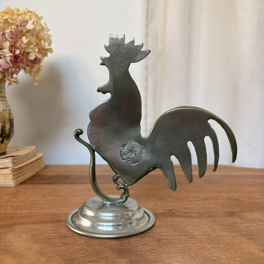Coq en étain