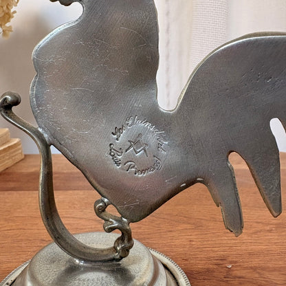 Coq en étain