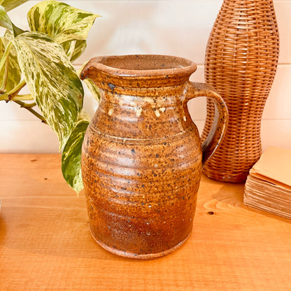 Vintage stoneware pitcher