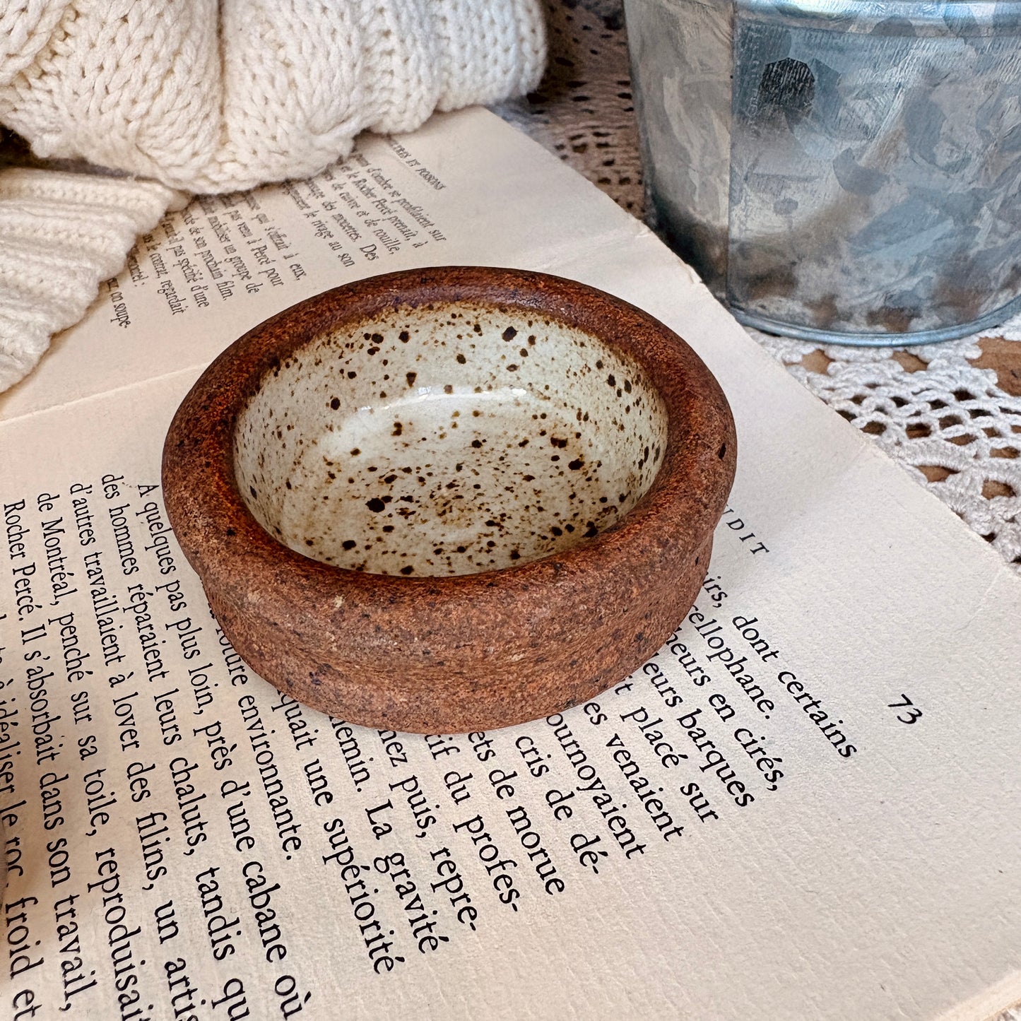 Porte lampion/pot en grès