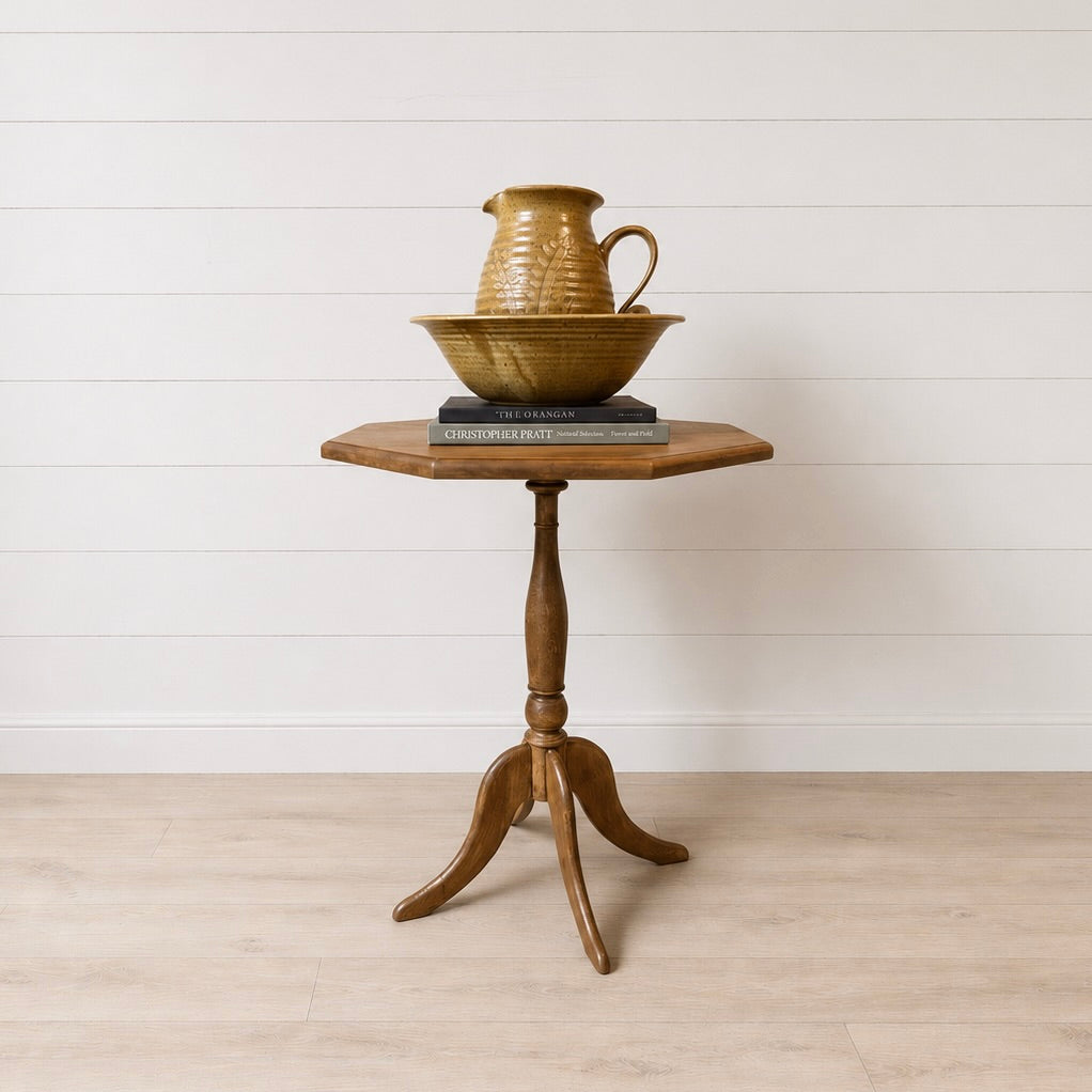 Octagonal wooden table