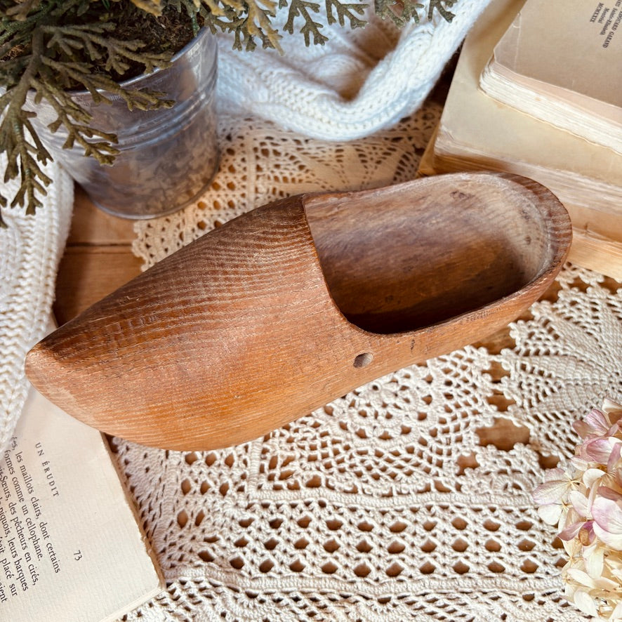 Vintage wooden clog