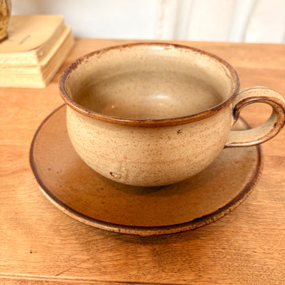 Duo tasse et soucoupe en grès - grand