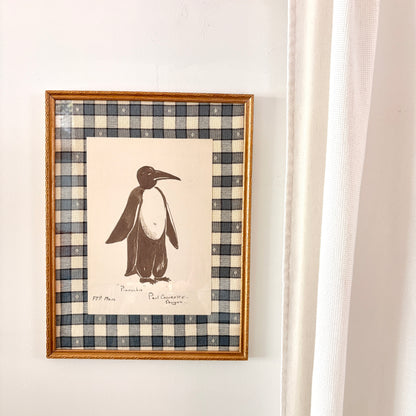 Cadre vintage avec impression sur papier beaux-arts - Le smoking