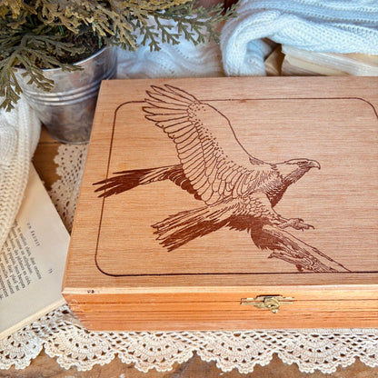Wooden chest - eagle