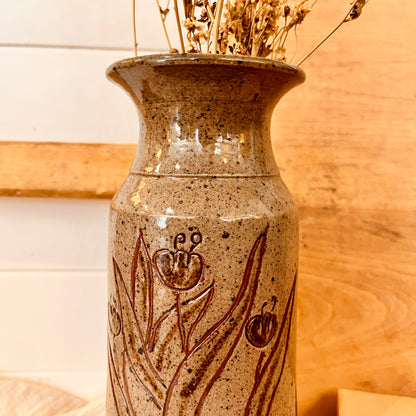 Vase en grès vintage
