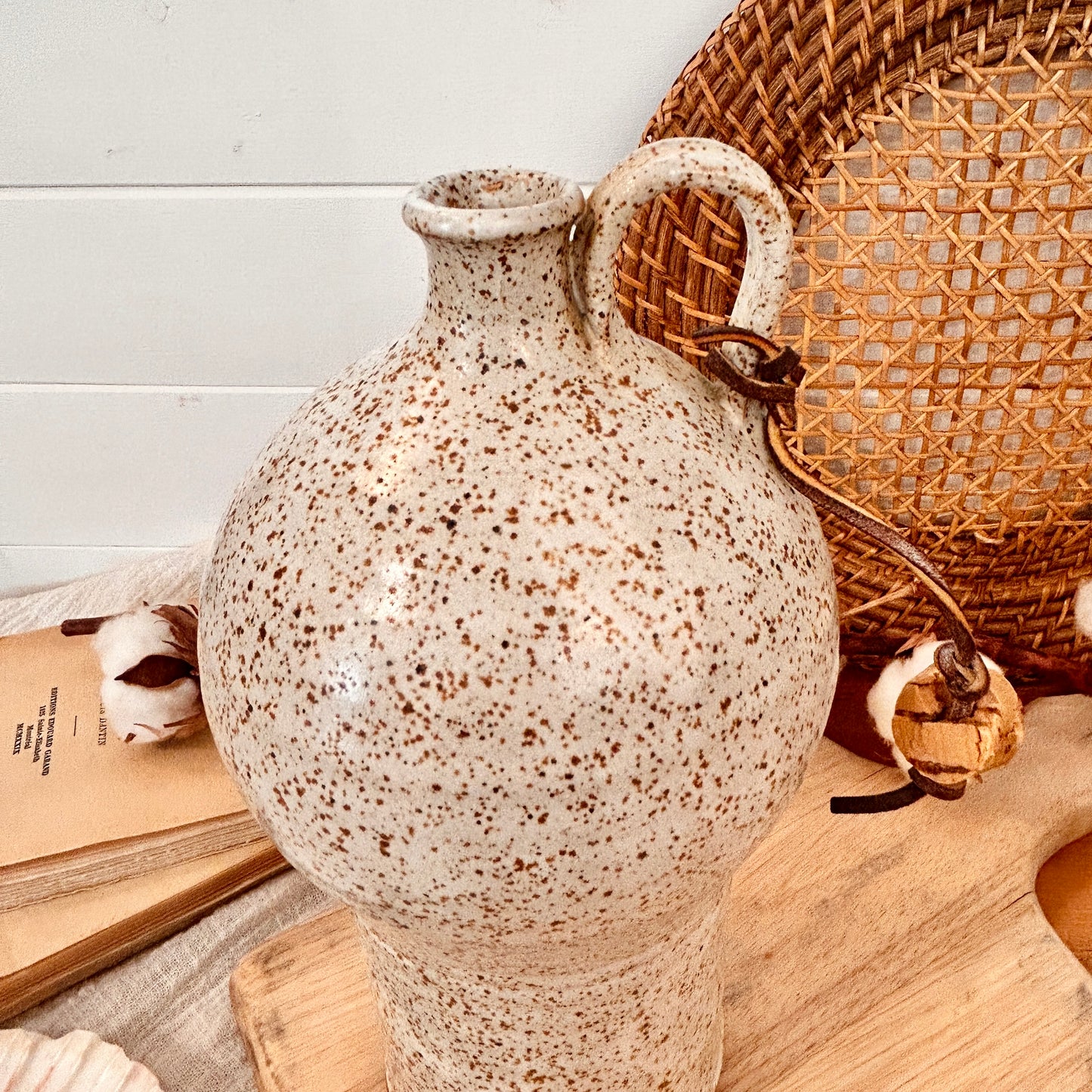 Large stoneware bottle