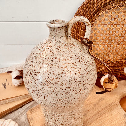 Large stoneware bottle