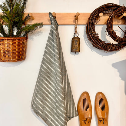 Kitchen linen - Striped green