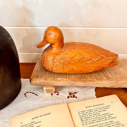 Decorative wooden duck