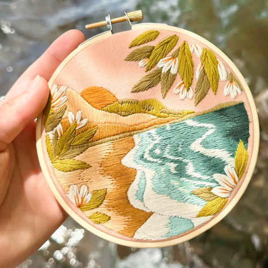 DIY embroidery set - Green greenhouse