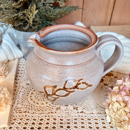 Stoneware pitcher