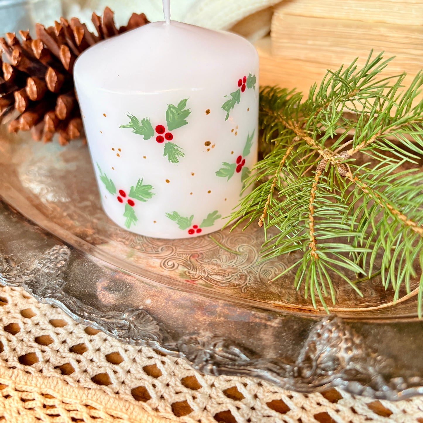 Plateau plaqué argent