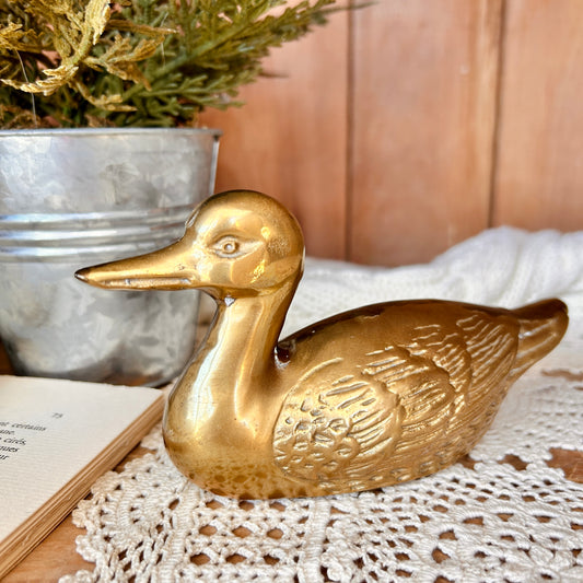 Brass duck - small