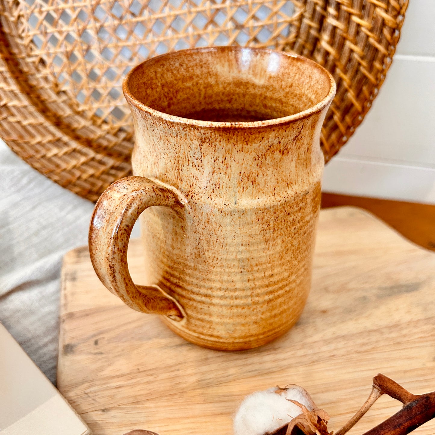 Stoneware beer mug