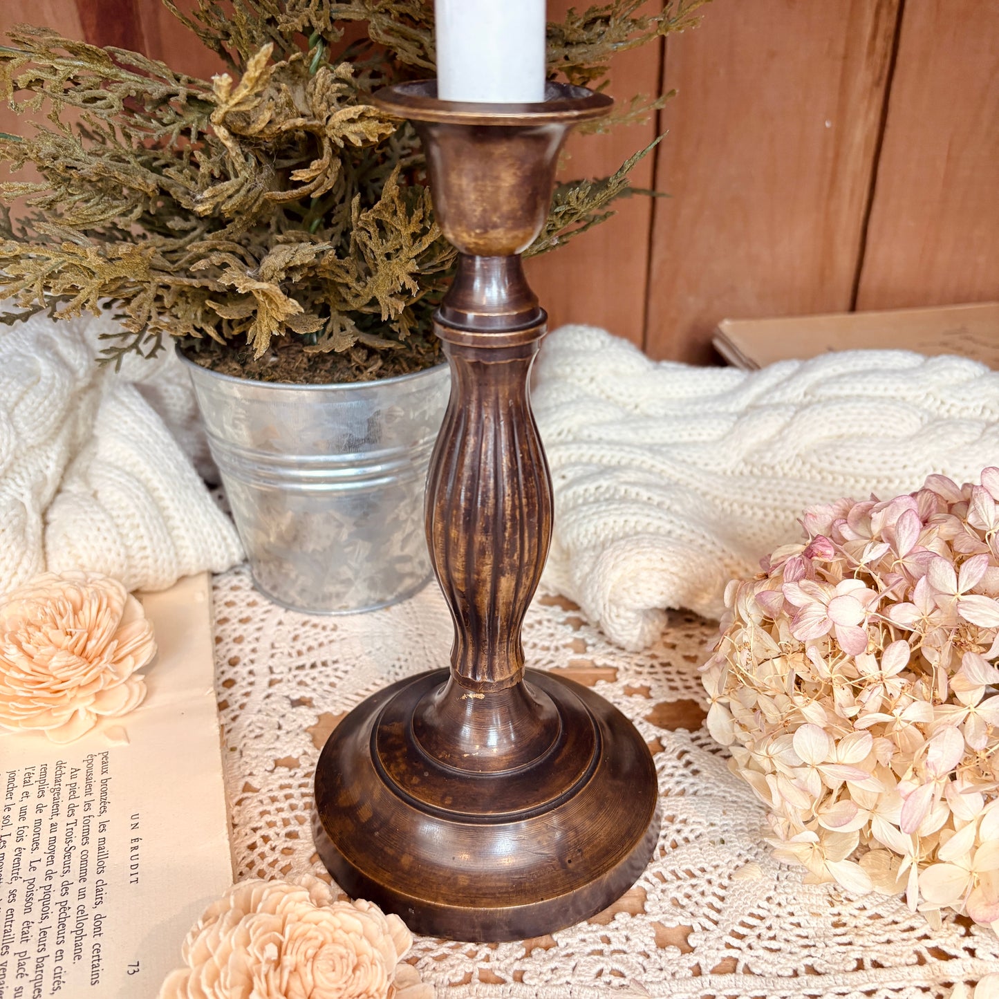 Brass candle holder