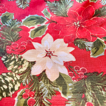 Nappe festive - poinsettia