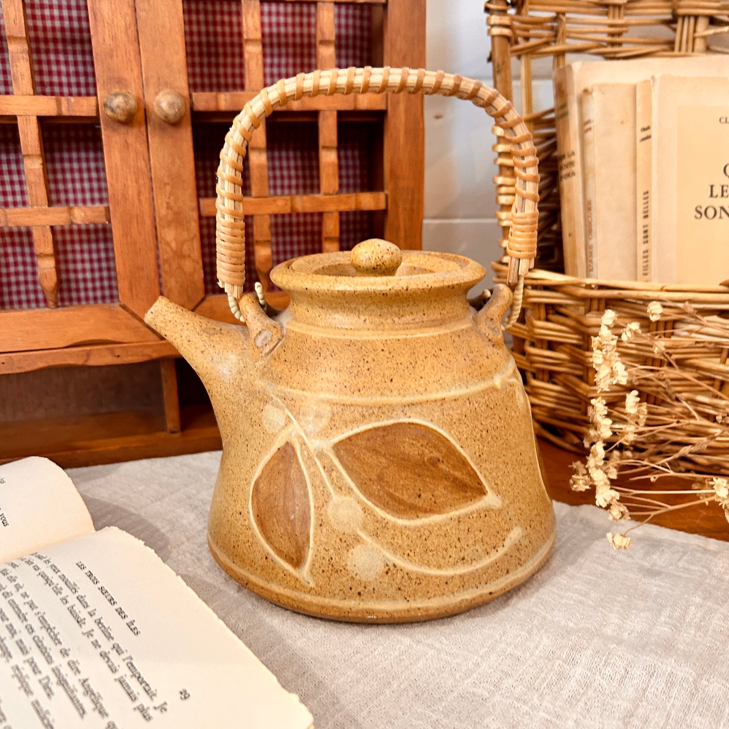 Stoneware teapot