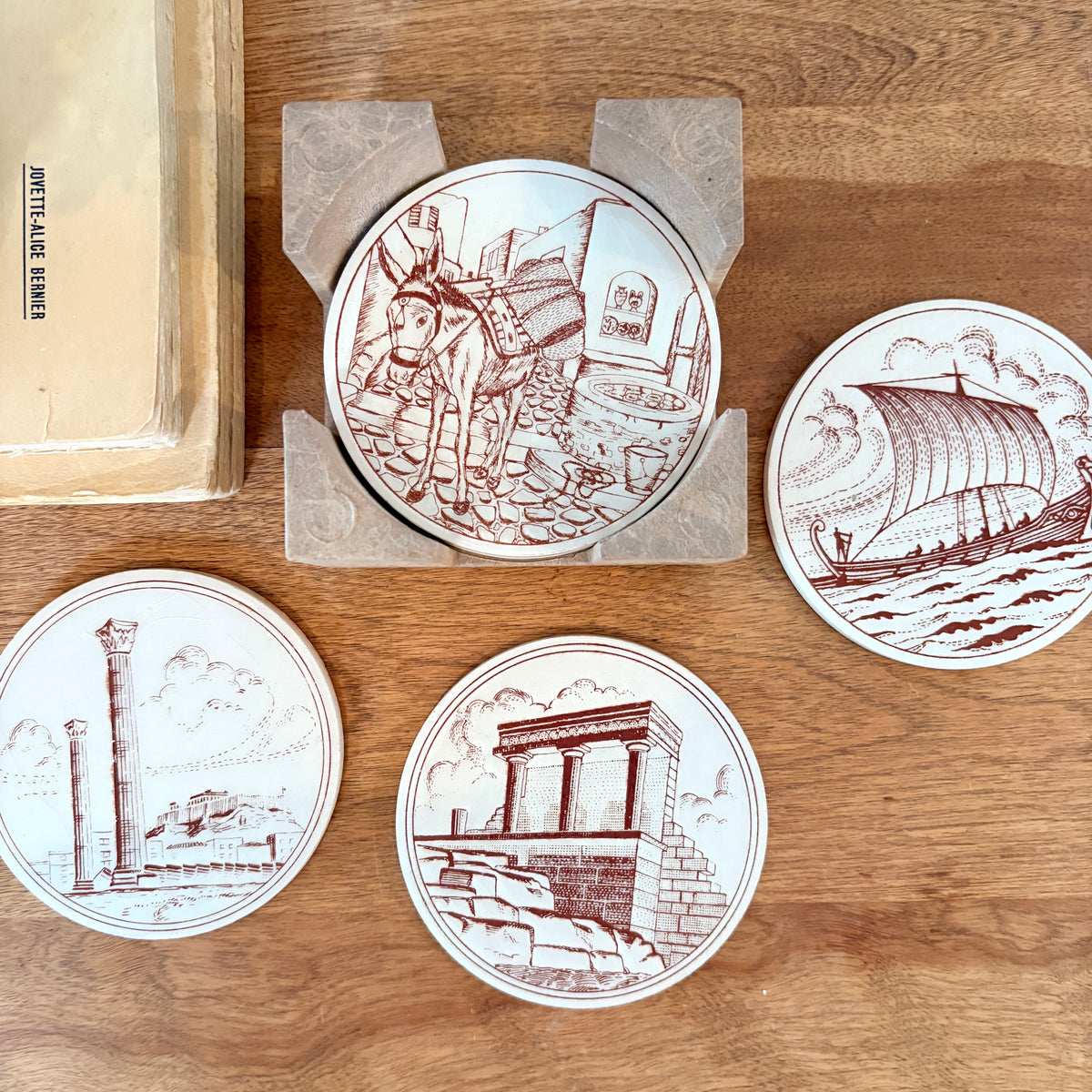 Ensemble de 6 sous-verres en céramique