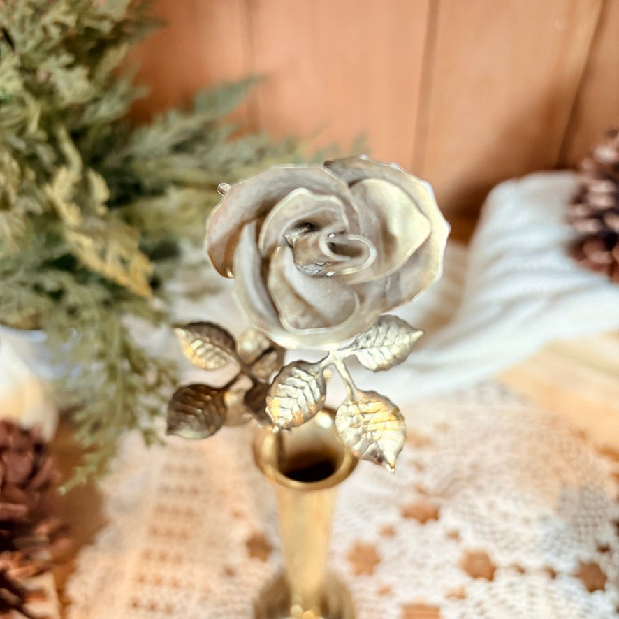 Golden eternal roses