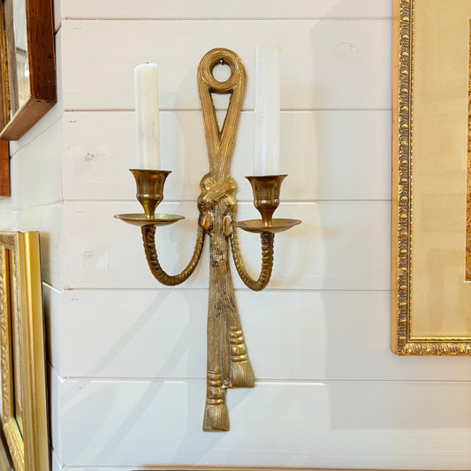 Bougeoir mural en laiton