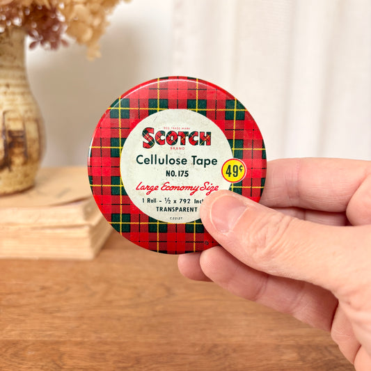 Boîte Scotch vintage en métal lithographié