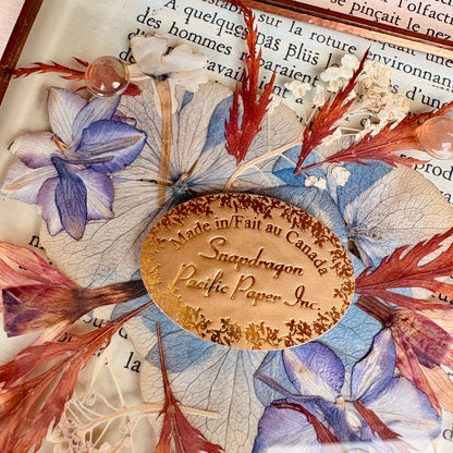 Presse-papier fleurs pressées