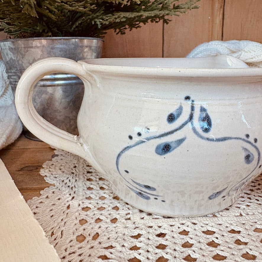 Stoneware gravy boat