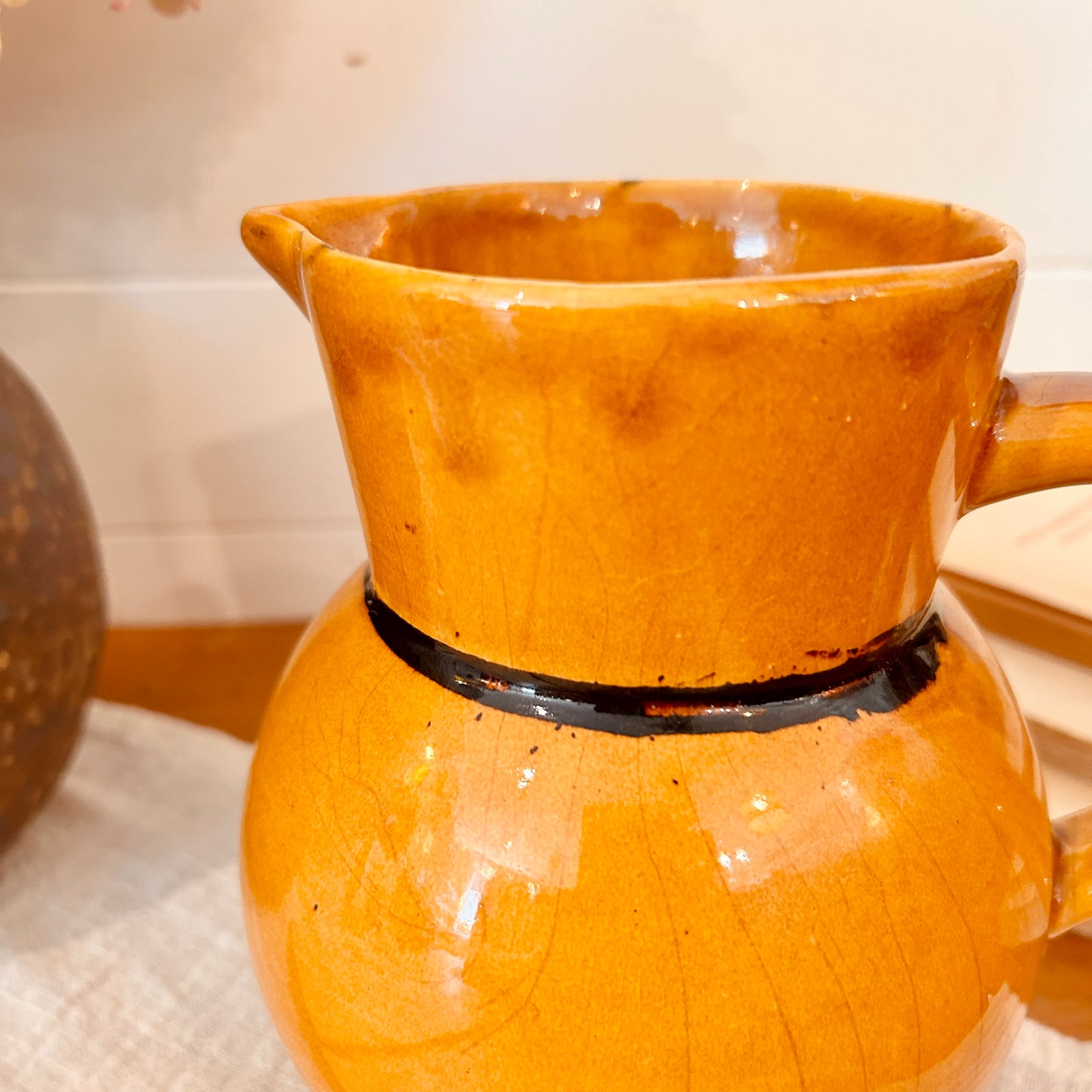 Ochre pitcher