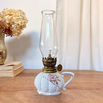 Mini-lampe à huile en porcelaine