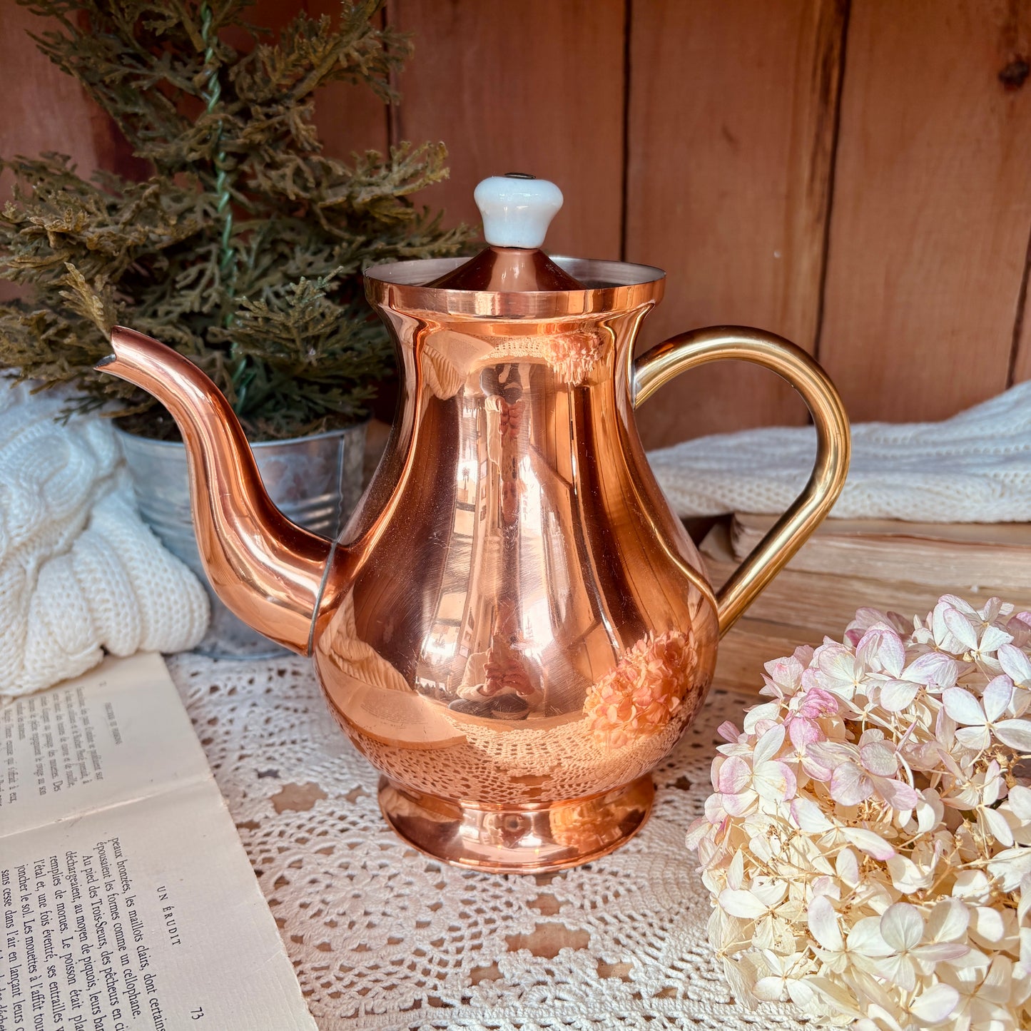 Copper teapot