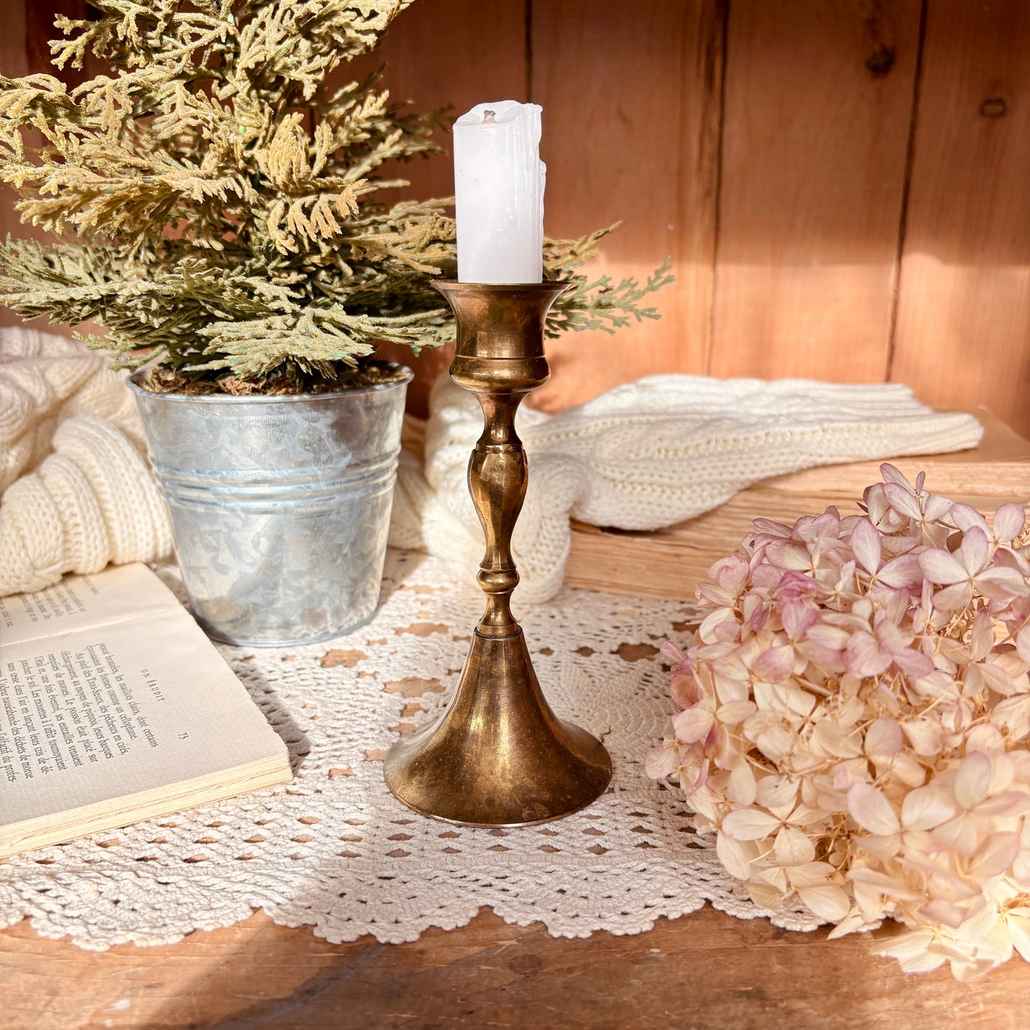 Bougeoir en laiton