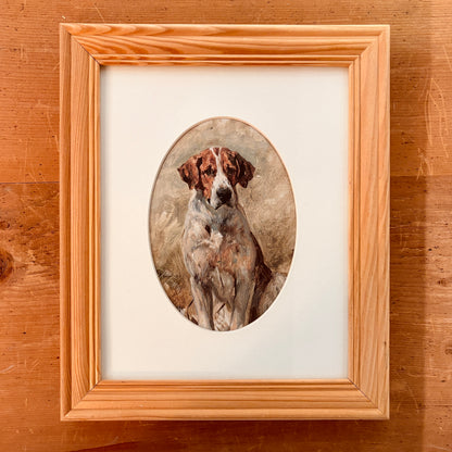 Cadre vintage avec impression sur papier beaux-arts - Le surveillant