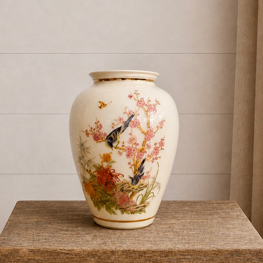 Vase en verre - les oiseaux