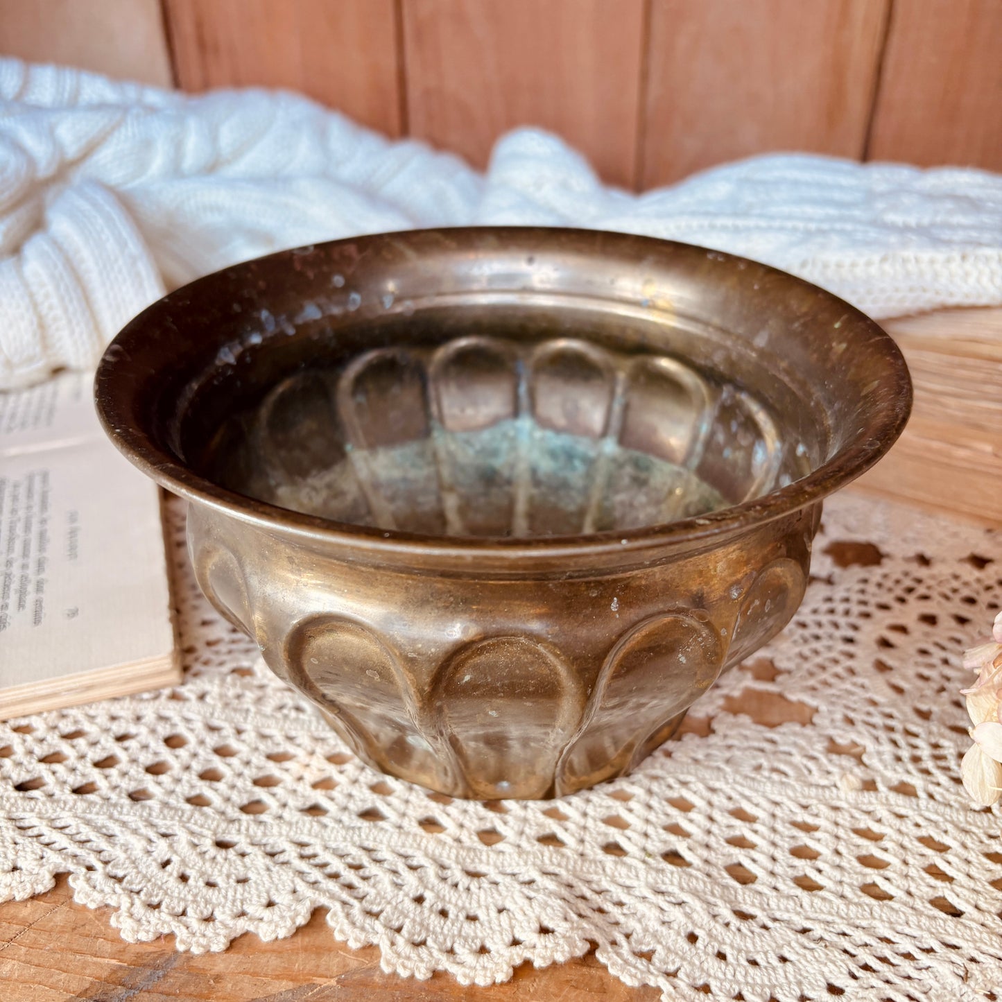 Petit cache-pot en laiton