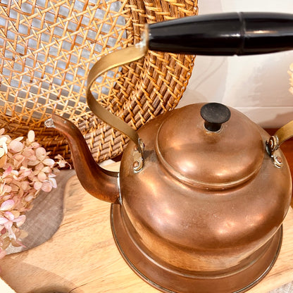 Vintage copper teapot