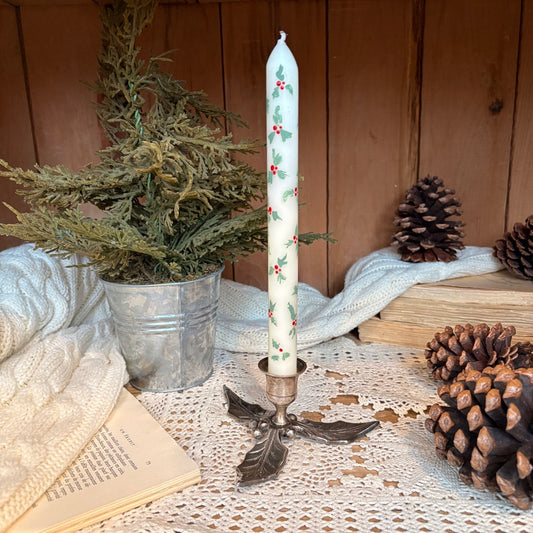 Bougeoir - feuille de gui