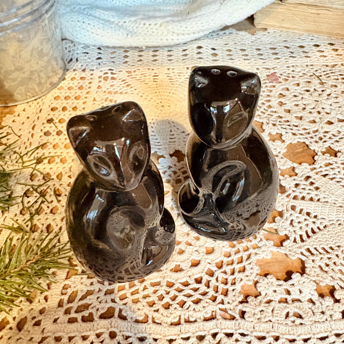 Salière et poivrière - Les chats noirs