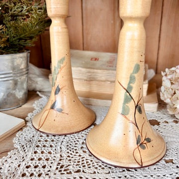 Stoneware candle holder