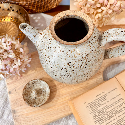 Stoneware teapot