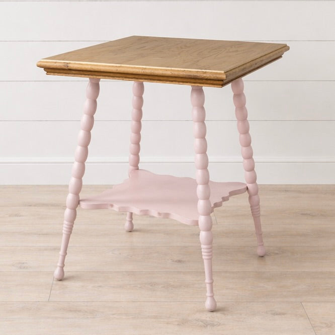 Pink accent side table