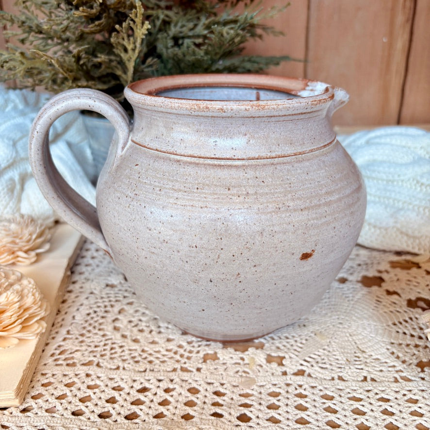 Stoneware pitcher