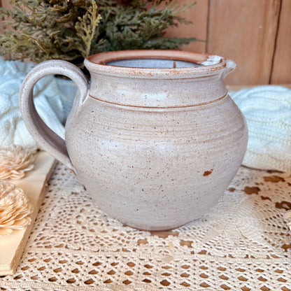 Stoneware pitcher