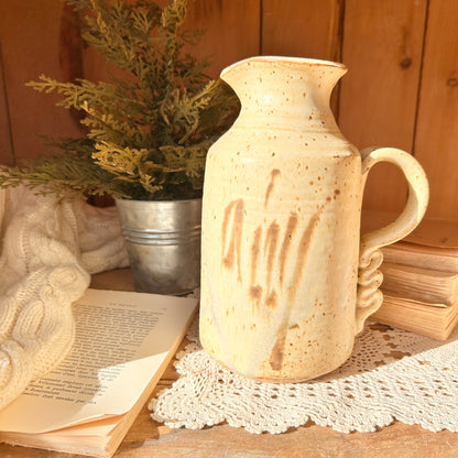 Large stoneware pitcher