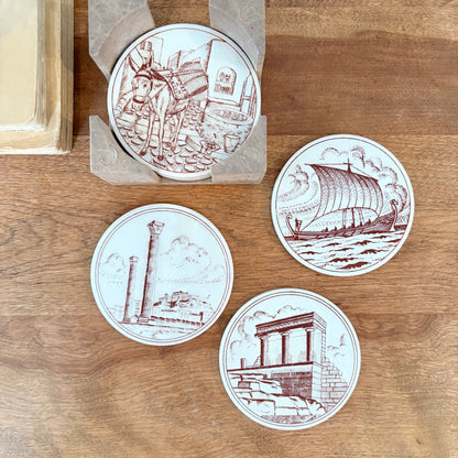 Ensemble de 6 sous-verres en céramique