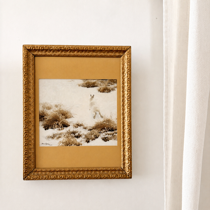 Cadre vintage avec impression sur papier beaux-arts - Le camouflage