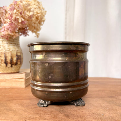 Small brass pot