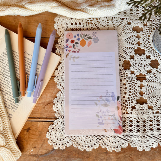 Flowered Notepad